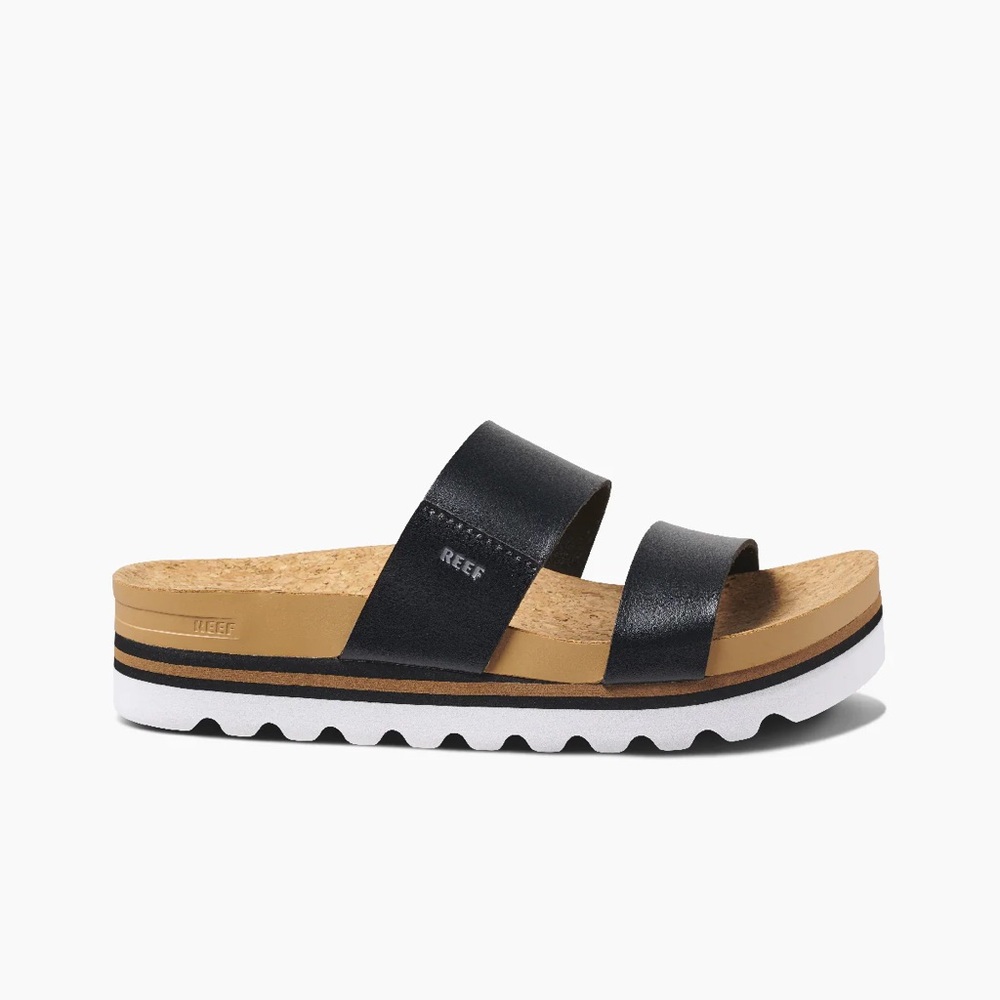 Reef Cork Slide Sandals: Cushion Vista Hi